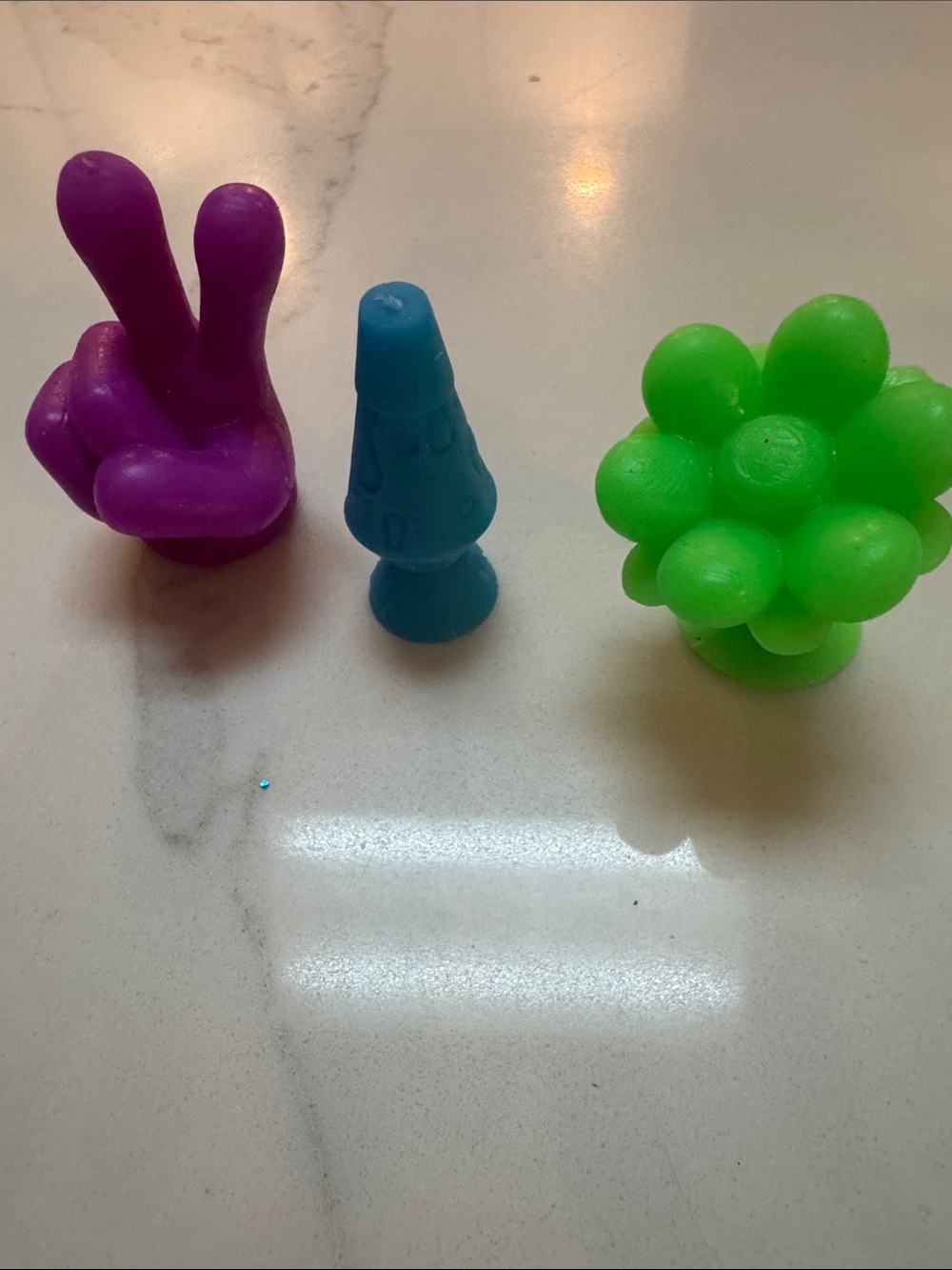 Needoh Sensory Squeezable Toy Trio - Purple, Blue & Green